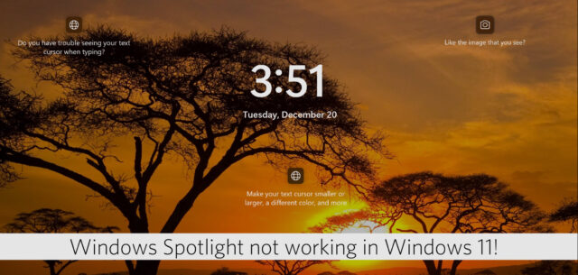 [FIX] Windows Spotlight Not Working In Windows 10