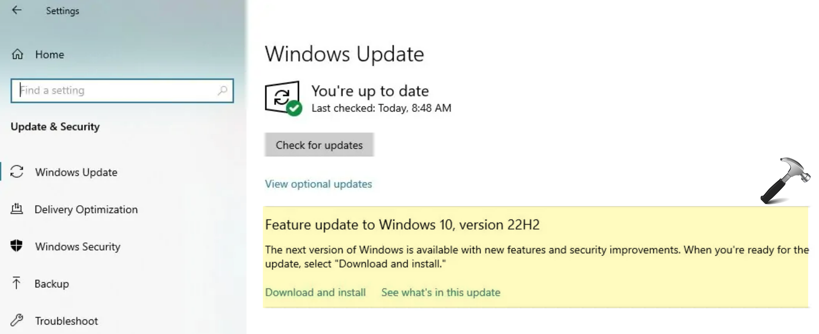 Microsoft released Windows 10 Version 22H2